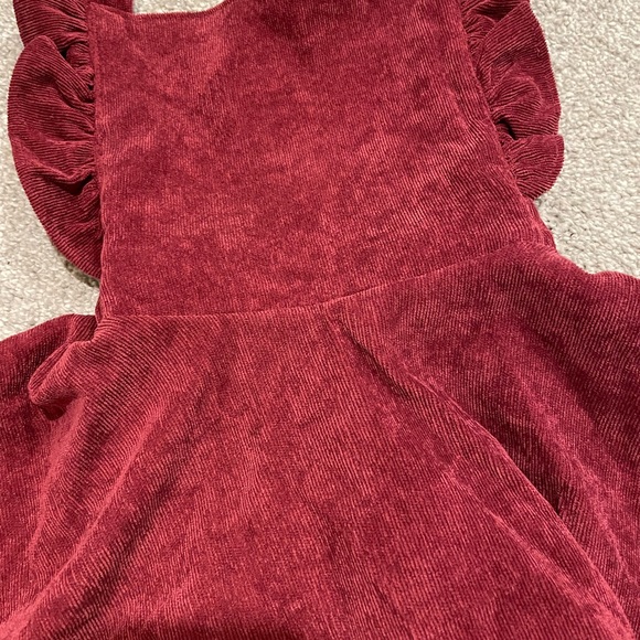 Velvet Ruffle Dress - Picture 3 of 5